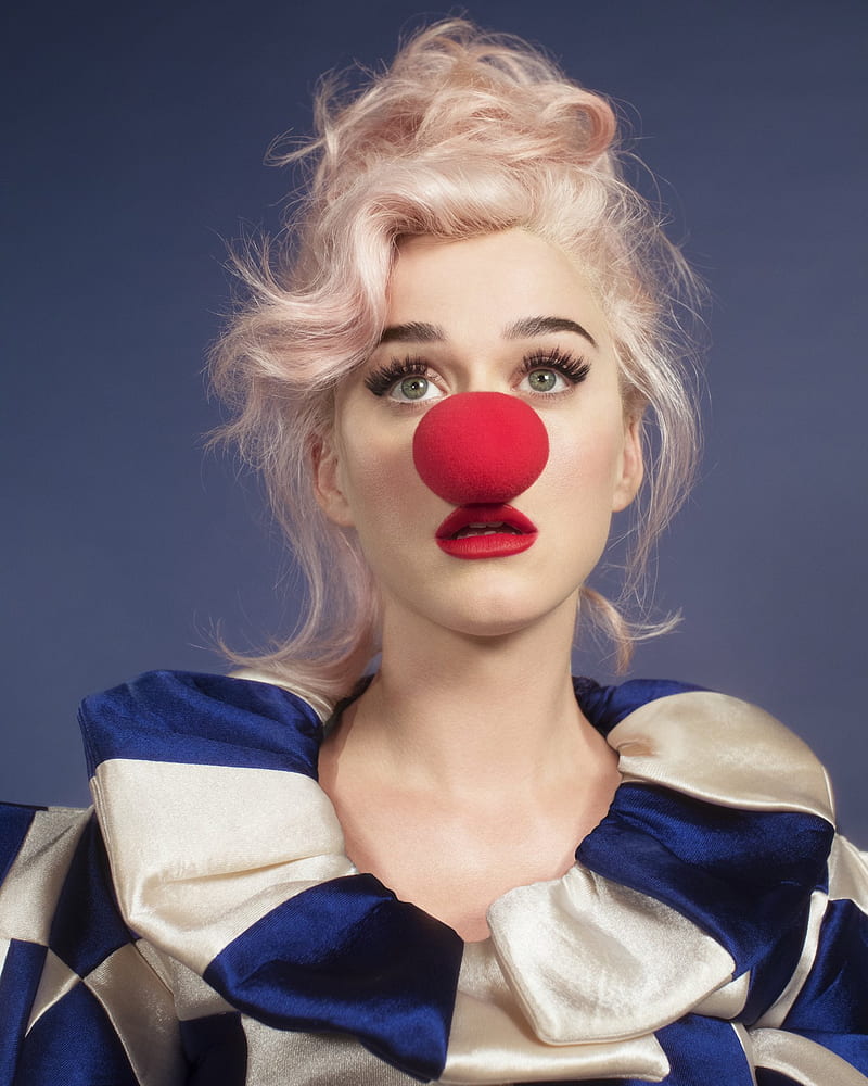 Katy Perry Smile, circus, clown, katy perry, kp5, smile, HD phone wallpaper