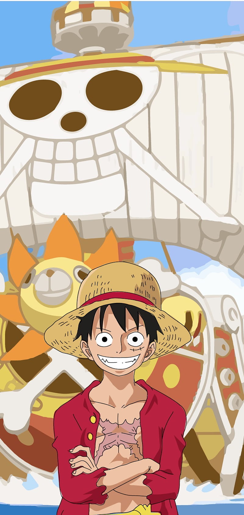 One Piece, barcos, loffy, naranja, cartoon, old, rojo, js, comic, anime, HD  phone wallpaper | Peakpx