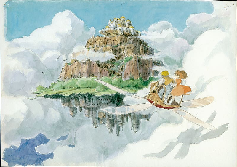 Anime, Drawing, Laputa: Castle In The Sky, Studio Ghibli, HD wallpaper