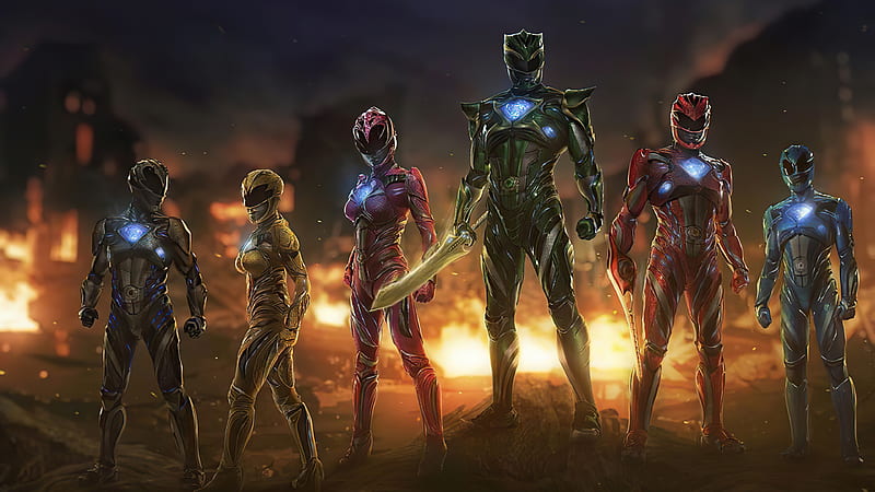 Power Rangers Team, HD wallpaper