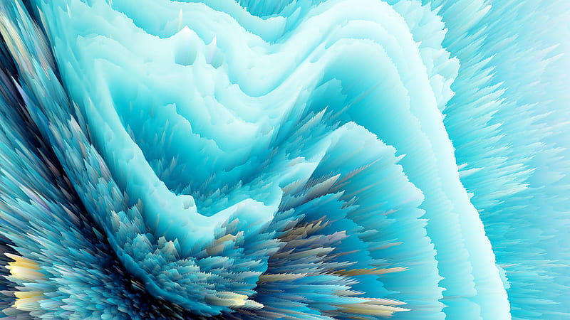 Blue Powder Splash Abstract, HD wallpaper