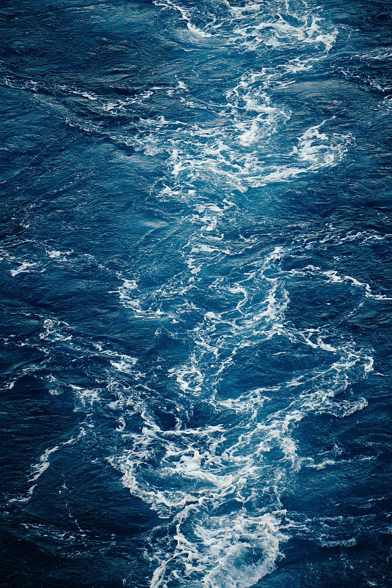 sea, water, foam, waves, HD phone wallpaper