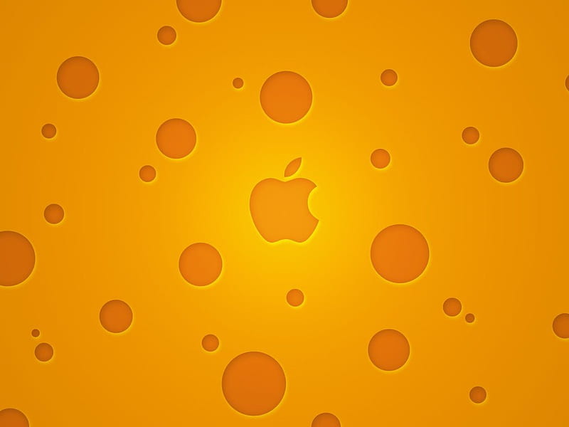 Apple orange, apple, computer, hardware, orange, HD wallpaper