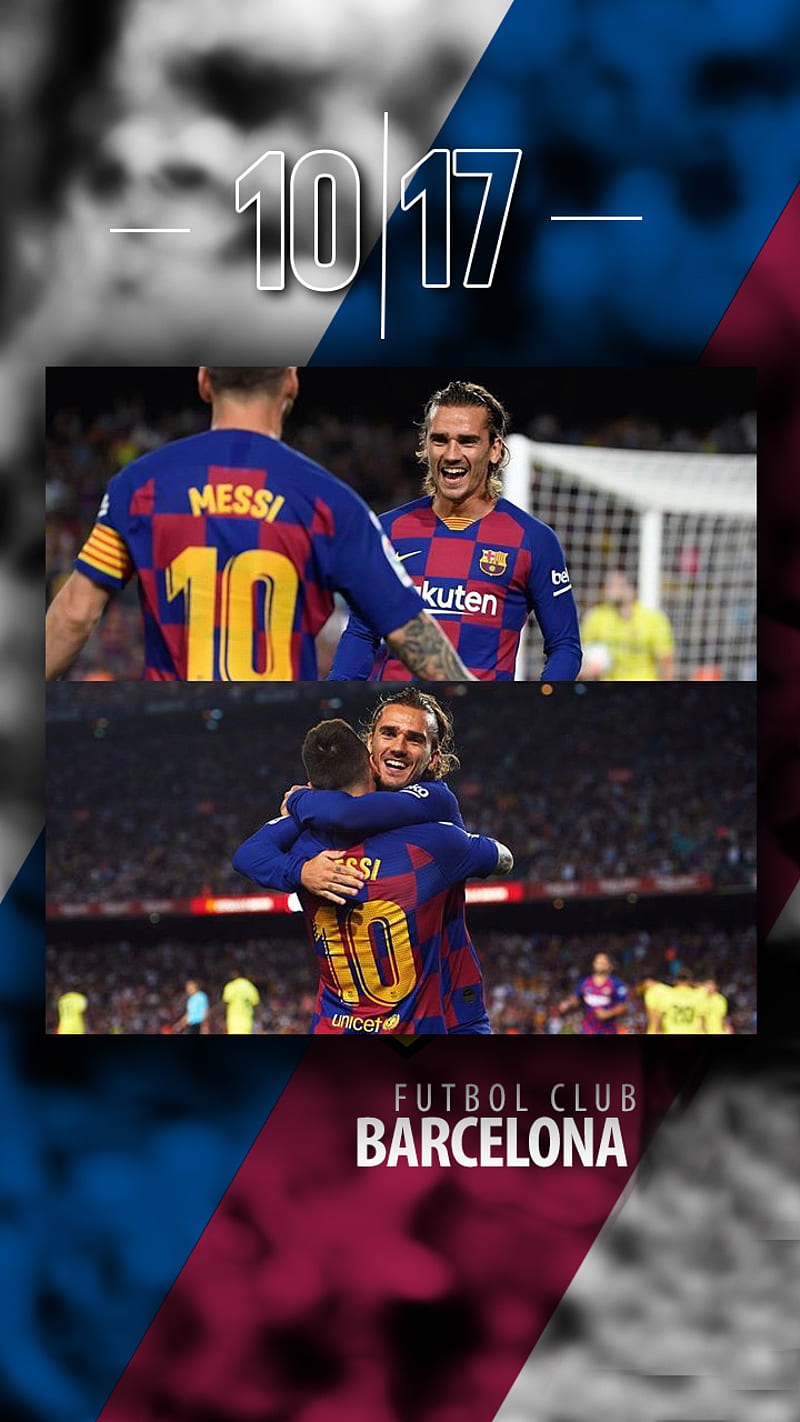 Messi and Griezmann, 10, 2019, barcelona, de jong, duki, fc barcelona, goteo, griezmann, lionel messi, messi, HD phone wallpaper