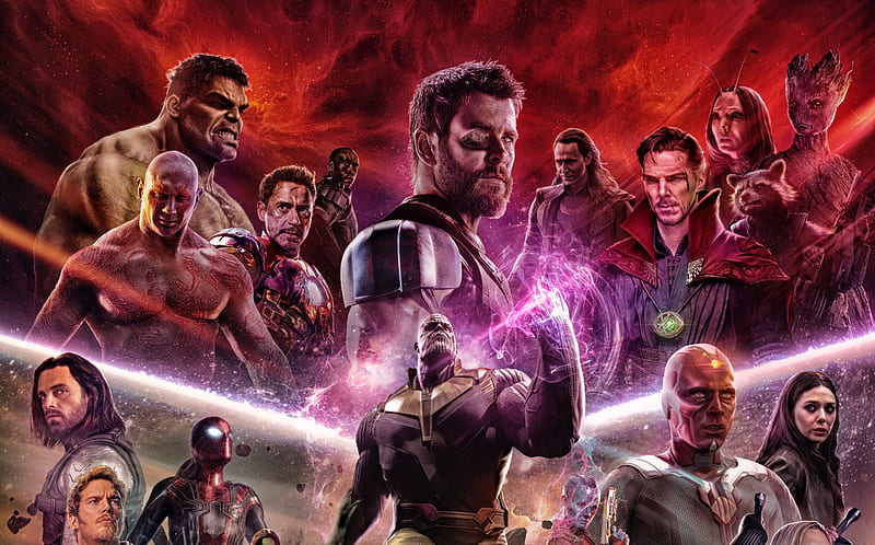 Avengers Infinity War 2018 Fan Made Art, avengers-infinity-war, 2018-movies, movies, artist, artwork, HD wallpaper