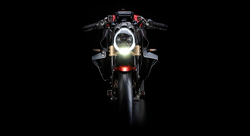 mv agusta brutale 1000 serie oro, front view, motorcycle, Vehicle, HD wallpaper