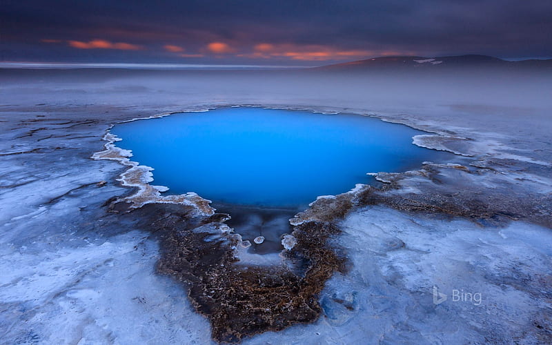 Iceland Hveravellir hot spring plateau-2017 Bing, HD wallpaper