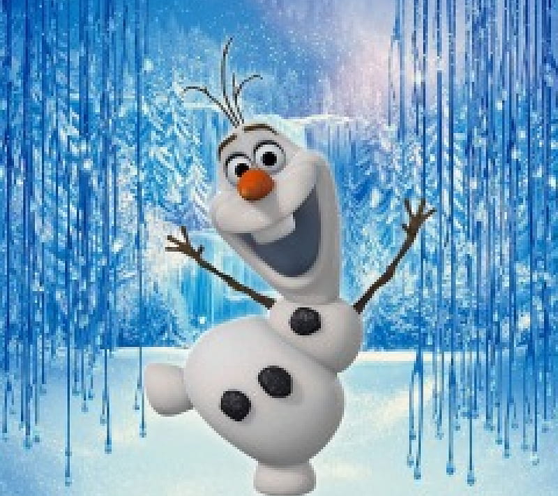 Frozen (2013), luminos, movie, snowman, happy, winter, cute, olaf, fantasy,  ice, HD wallpaper | Peakpx