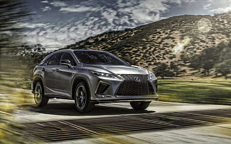 Lexus RX, 2020, front view, exterior, luxury crossover, new silver RX, Japanese cars, Lexus, HD wallpaper