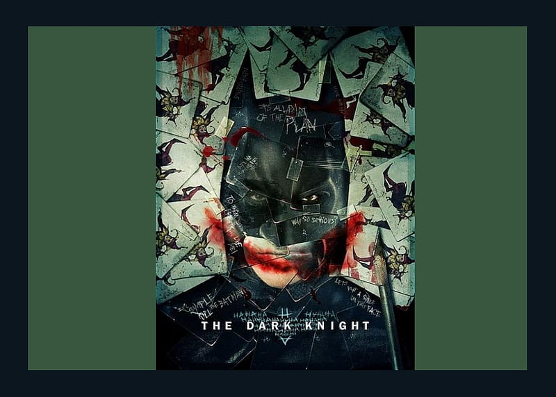Dark Knight Jokers jigsaw poster, bat man, joker, movie, bats, dark night, HD wallpaper