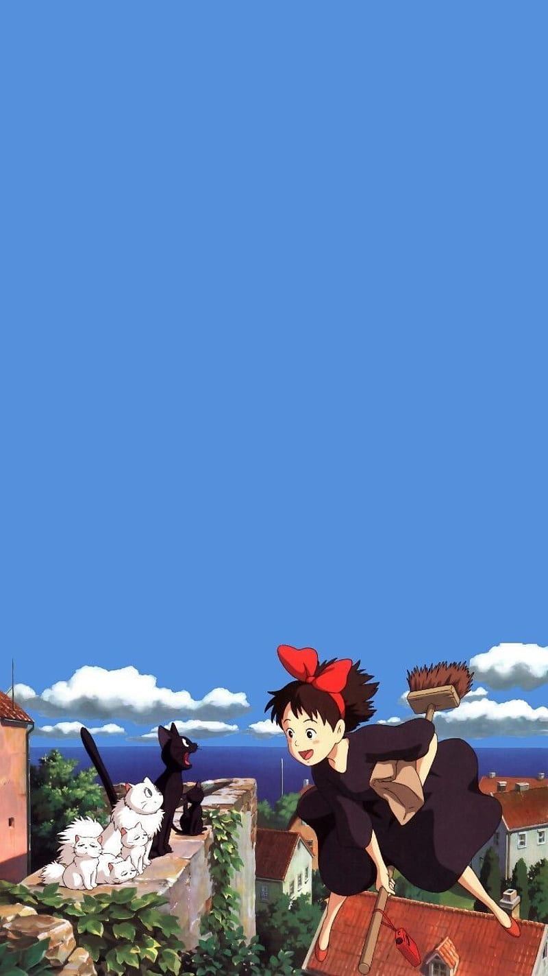 Get Easy Anime IPhone 7 Plus in 2020. Studio ghibli background, Ghibli artwork, Anime iphone, Cute Ghibli, HD phone wallpaper