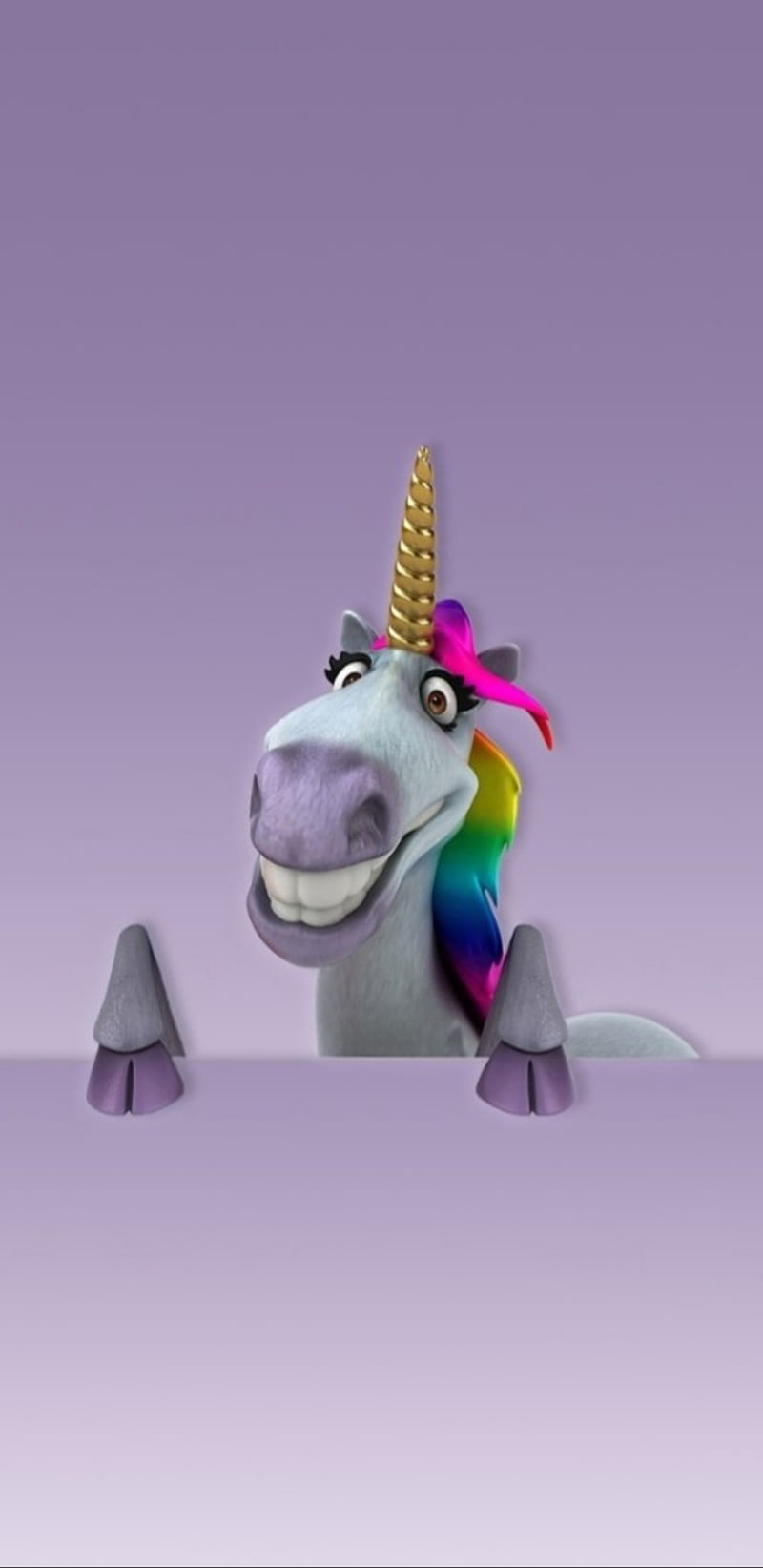 Unicorn Smile, colourful, cute, girly, happy, pretty, purple, rainbow ...