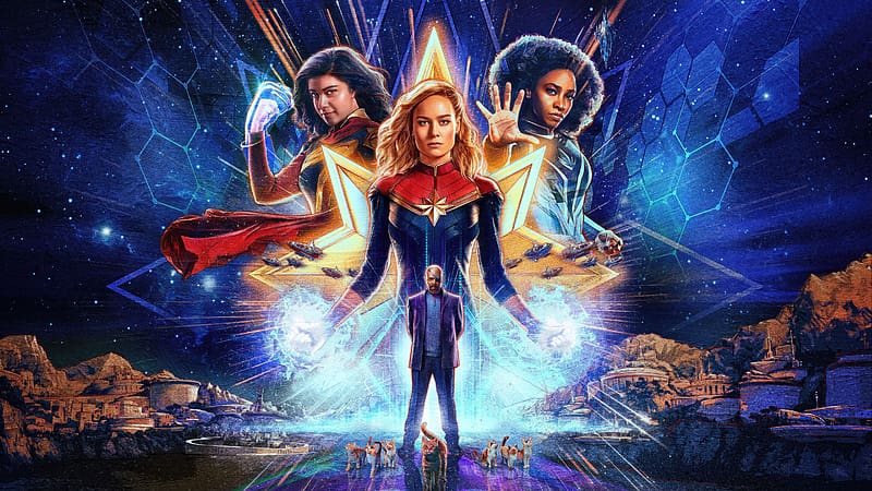 Captain Marvel Monica Rambeau And Kamala Khan, the-marvels, captain-marvel, kamala-khan, 2023-movies, movies, HD wallpaper
