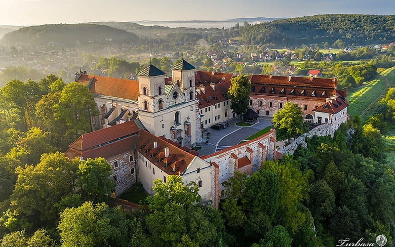 Benedictine Abbey in Poland, Krakow, Poland, abbey, monastery, HD wallpaper