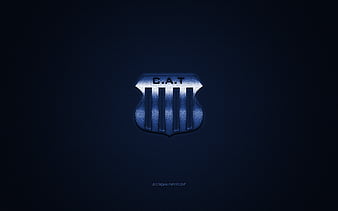 Racing FC, glitter logo, Argentine Primera Division, blue white checkered  background, HD wallpaper