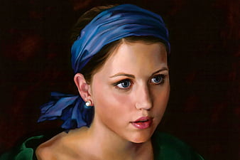 Wallpaper  Girl with a pearl earring Pop art  NetPic