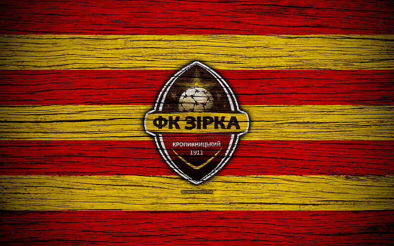 Zirka Kropyvnytskyi FC UPL, logo, soccer, Ukrainian Premier League, football club, Ukraine, Zirka Kropyvnytskyi, wooden texture, FC Zirka Kropyvnytskyi, HD wallpaper