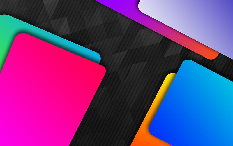 colorful squares android, creative, lollipop, geometric shapes, material design, geometry, abstract art, colorful backgrounds, HD wallpaper