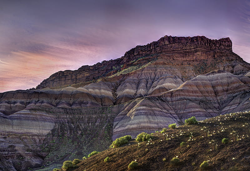 canyon, peak, rock, slope, HD wallpaper