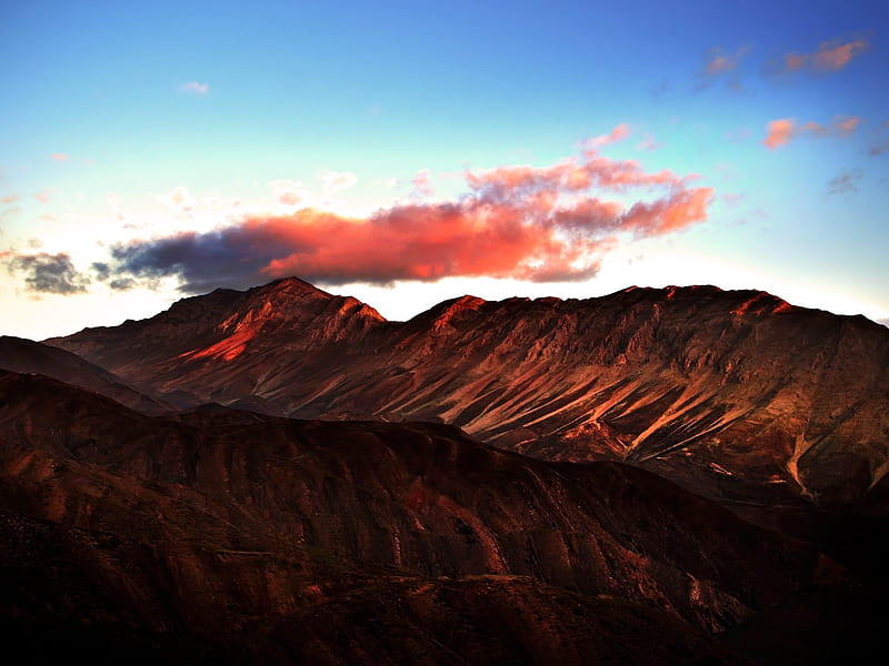 morning mountains-Natural landscape, HD wallpaper