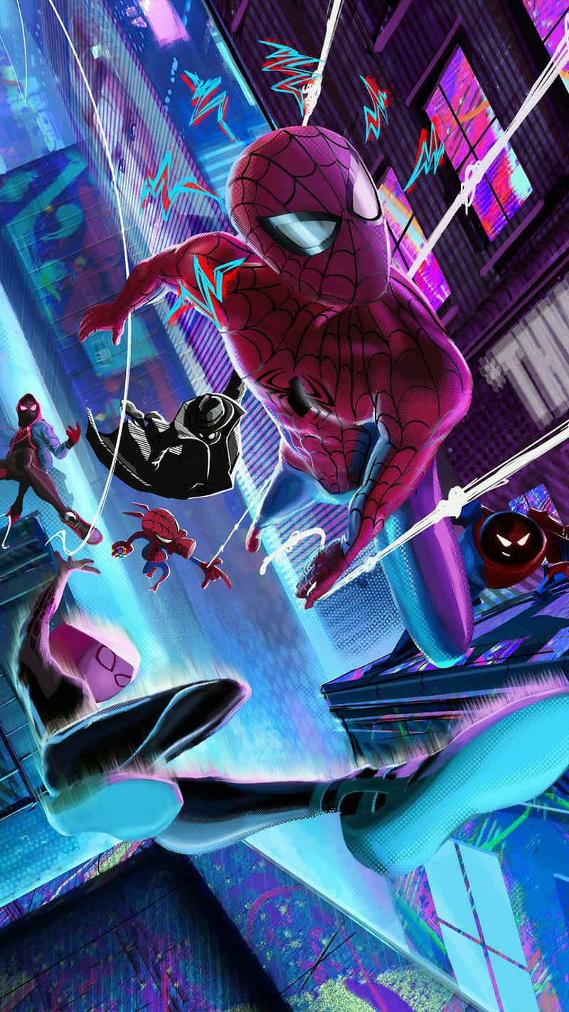 Spider-Man, marvel, spider verse, HD phone wallpaper | Peakpx