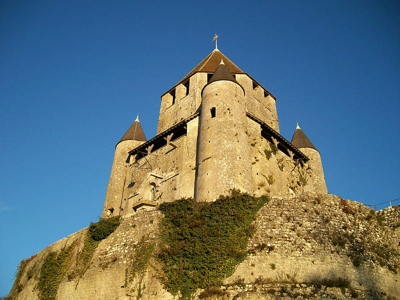 tour cesar, architecture, castles, provins, medieval, france, tracos, HD wallpaper