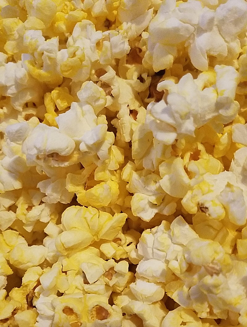 Popcorn, food, junk, movies, yellow, HD phone wallpaper