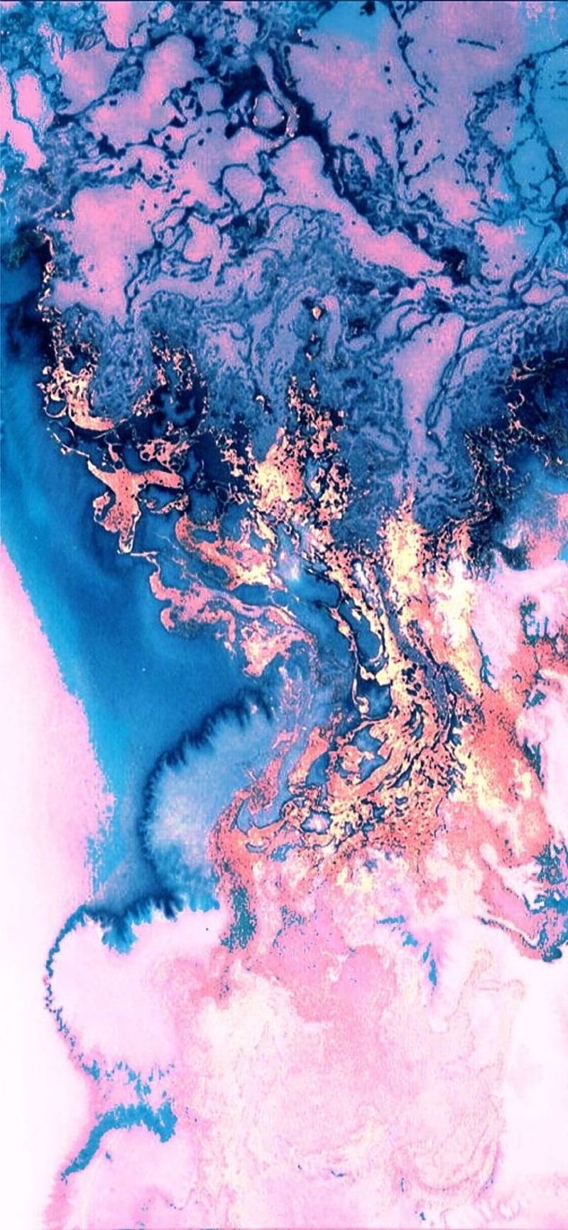 Marbled blue pink, colorful, fluid, gold, pretty, tye-dye, HD phone  wallpaper | Peakpx