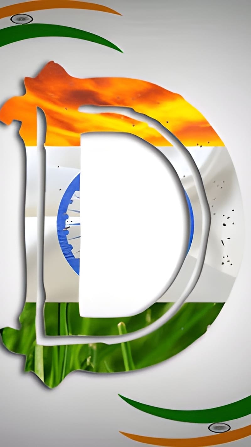D Name Ka Tiranga, Indian Flag Background, tricolour, HD phone wallpaper