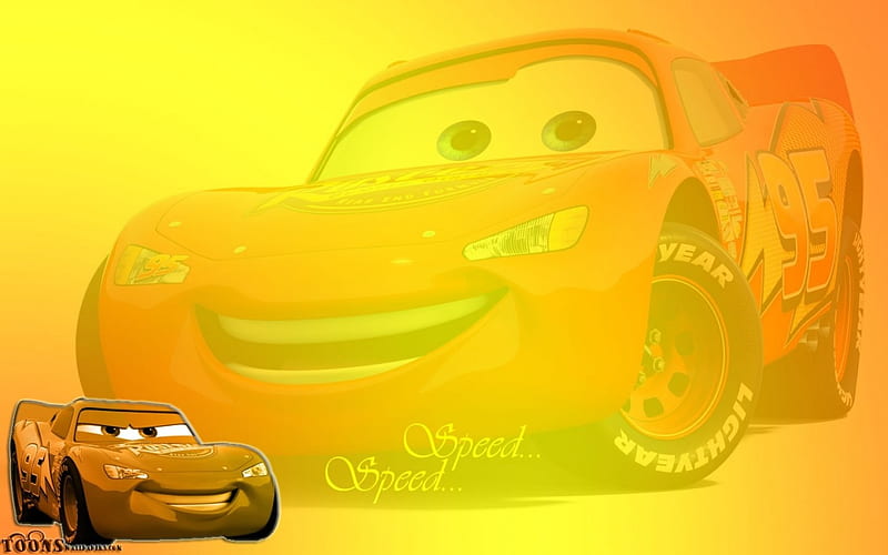 Lightning McQueen Speed, McQueen, carros, Speed, Lightning, From, HD wallpaper