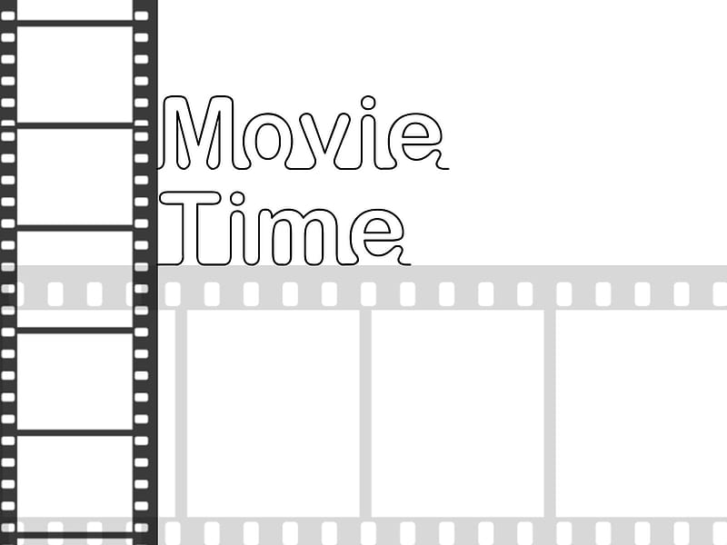 Movie Time, watch, movie, film, gris, black, simple, movies, white, HD wallpaper