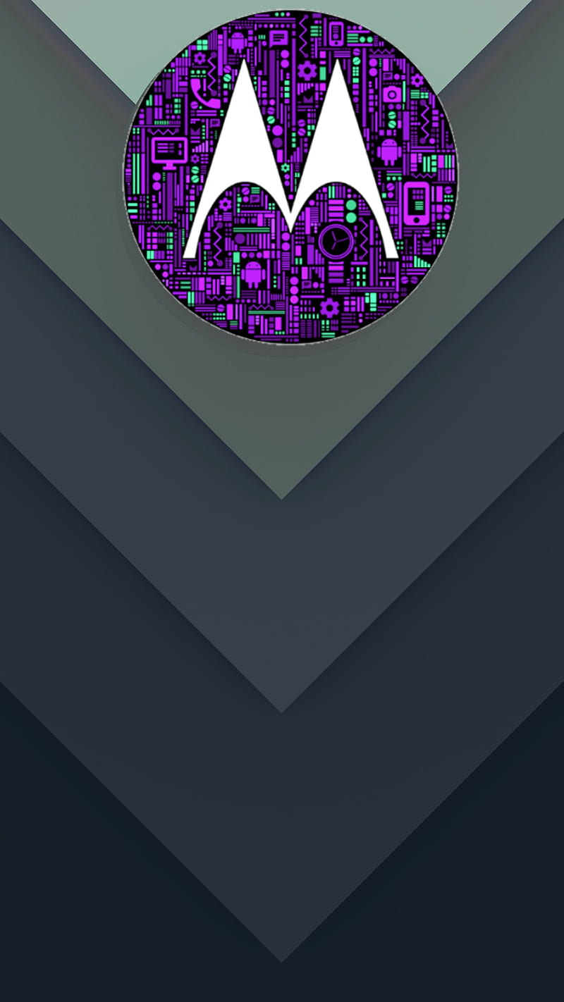 Moto purple, emblems, mask, HD phone wallpaper