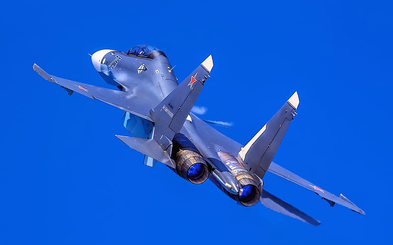 Sukhoi Su-30, back view, fighters, Flanker-C, Russian Air Force, Su-30, Russian Army, Sukho, Flying Su-30i, HD wallpaper