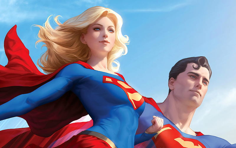 Superman and Supergirl 2019 Anime Character, HD wallpaper | Peakpx