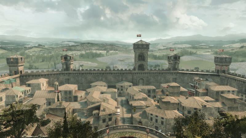 Assassin's Creed 2, creed, view, monteriggioni, ezio, rome, assassin, firence, viewpoint, venezia, auditore, 3, 2, HD wallpaper
