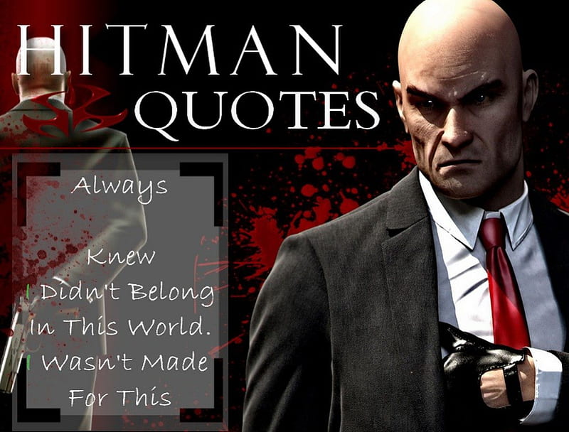 Agent. 47 (Quote #2), Crime, Video Games Characters, Bloody, Hitman, Agent47,  HD wallpaper | Peakpx