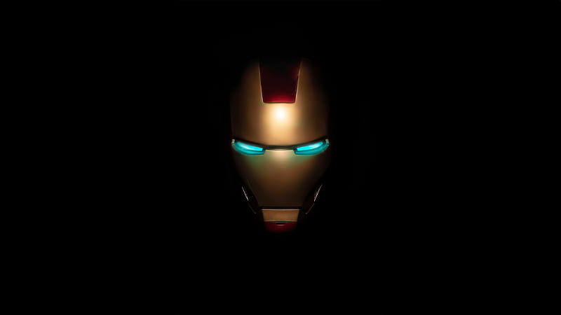 Iron Man Mask , iron-man, superheroes, marvel, art, HD wallpaper