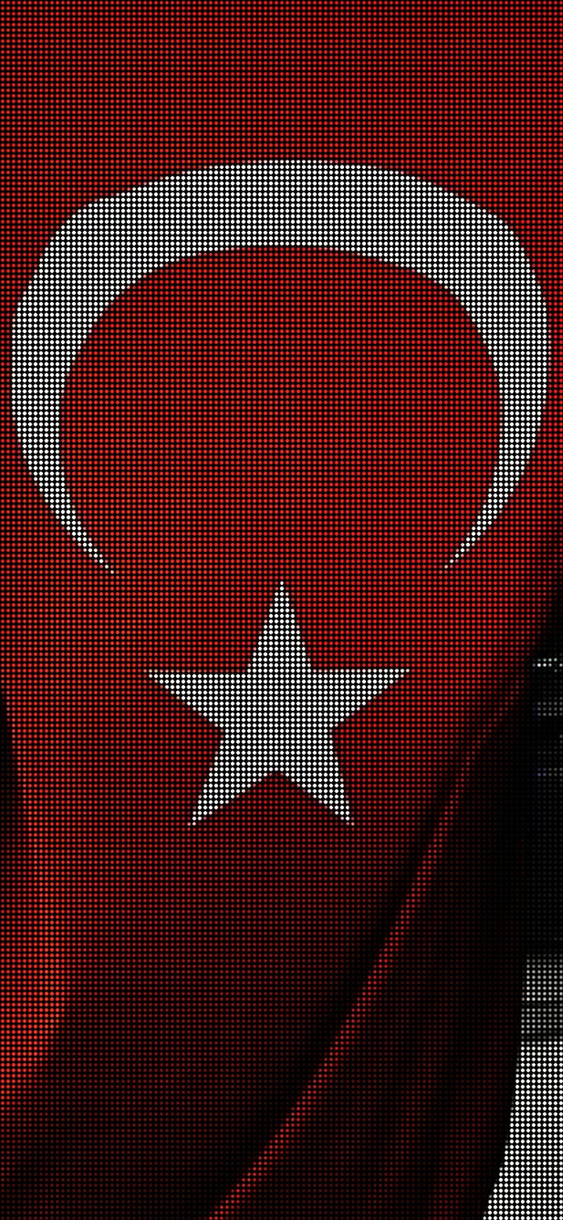 Turk Bayragi pixel, ayyildiz, flag, pixel, red, turkey, turkish, vatan, white, HD phone wallpaper