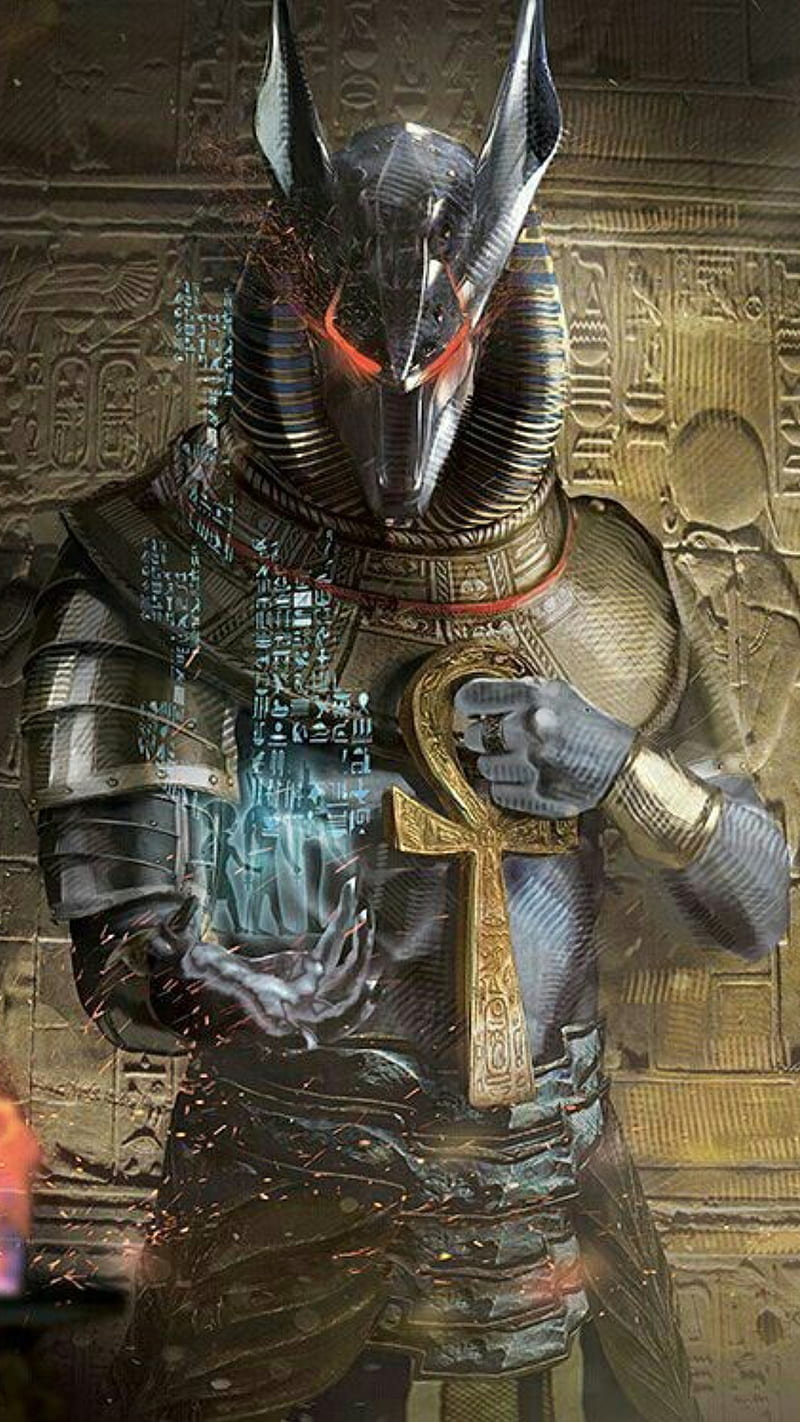 Anubis, ancient, ancient egyot, egypt, god, pharaoh, HD phone wallpaper