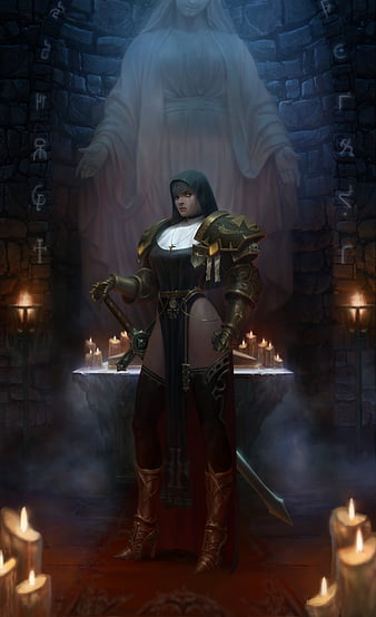 fantasy war priestess