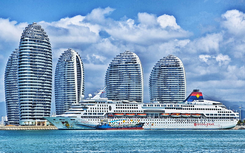 SuperStar Aquarius, China, hotels, cruise ship, Star Cruises, R, HD wallpaper