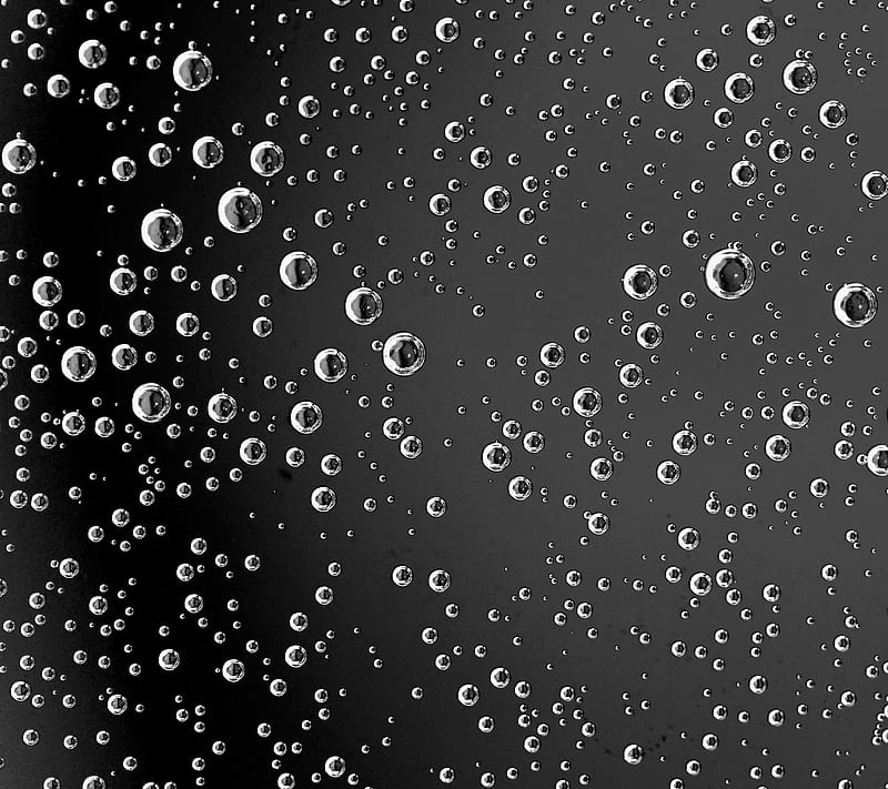 Abstract Drops, black abstract, drops background, HD wallpaper