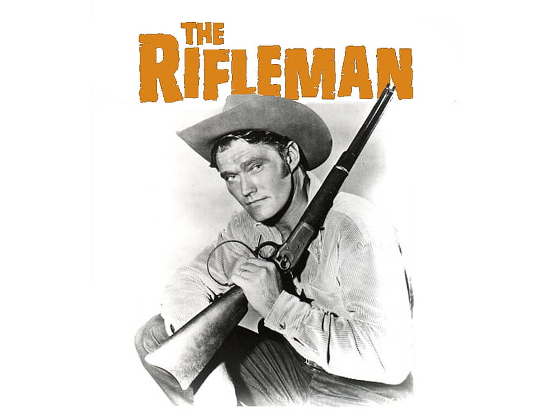 Chuck Connors (1921-1992), Hat, Cowboy, Rifleman, Gun, HD wallpaper