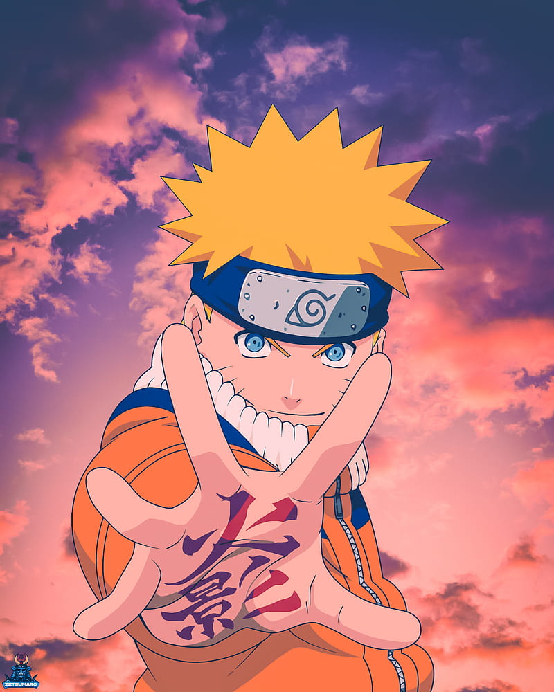 Naruto kid, anime, blue sky, hokage, kids, little, naruto