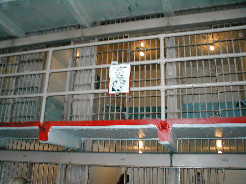 Al Capone's cell, fun, men, people, HD wallpaper