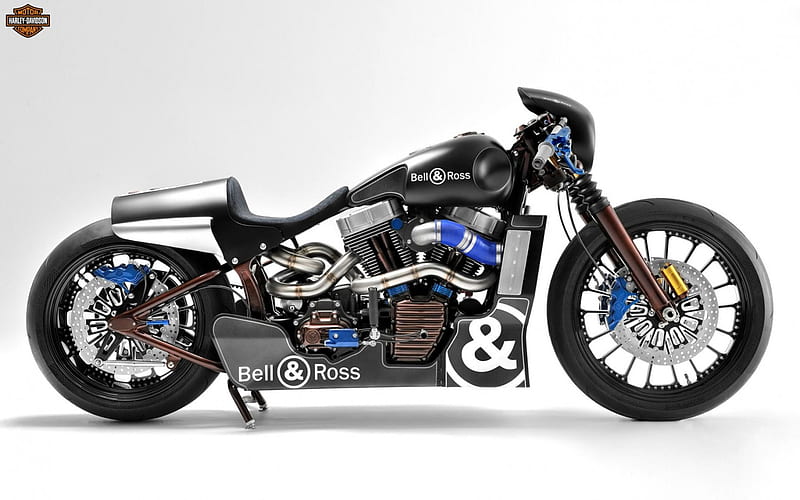 Bell & Ross, bike, chopper, harley, motorcycle, HD wallpaper