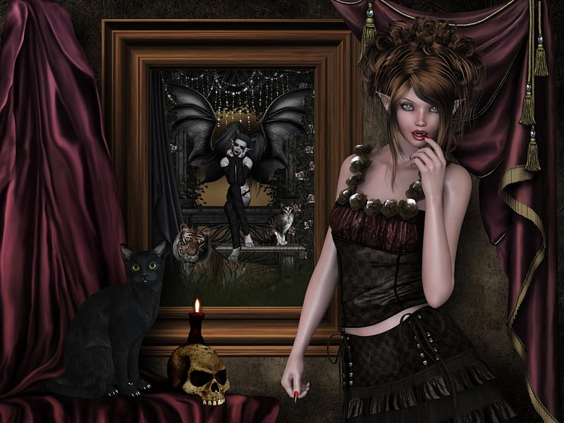 beautiful gothic paintings