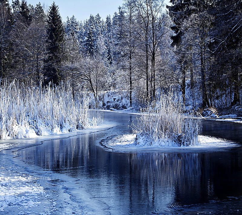 Winter Lake, HD wallpaper | Peakpx