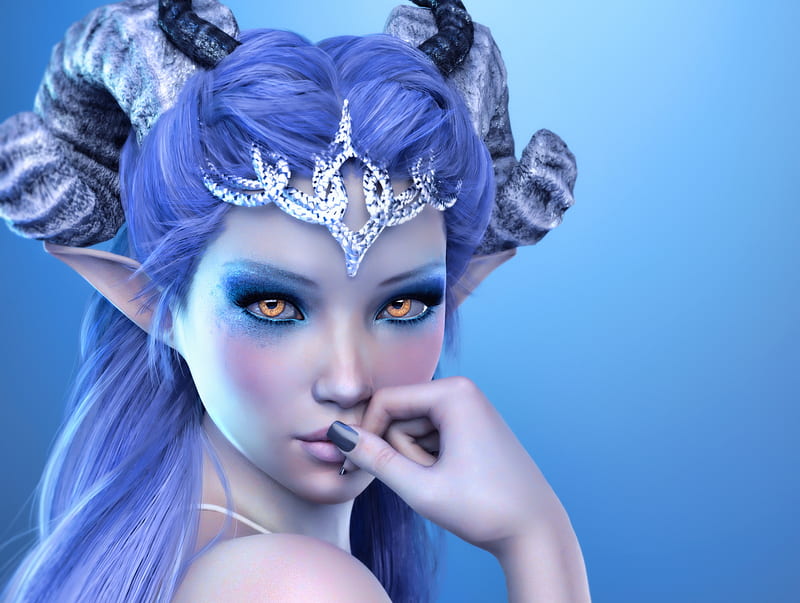 Izabelle Frumusete Fantasy Demoness Luminos Girl Xdaiax Face