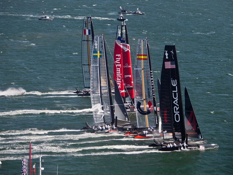 America's Cup World Series 2011 Plymouth, thrill, boat, ride, sail, HD wallpaper
